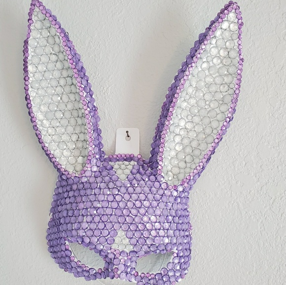 Handmade Other - New handmade Rhinestone bunny mask